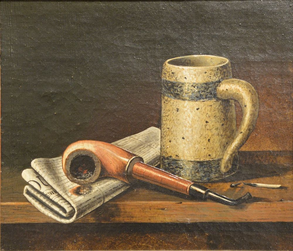 Appraisal: Attributed to John Frederick Peto - Still Life with Pipe