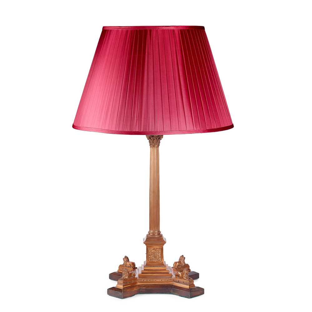 Appraisal: ART UNION OF LONDON NELSON S COLUMN TABLE LAMP DATED