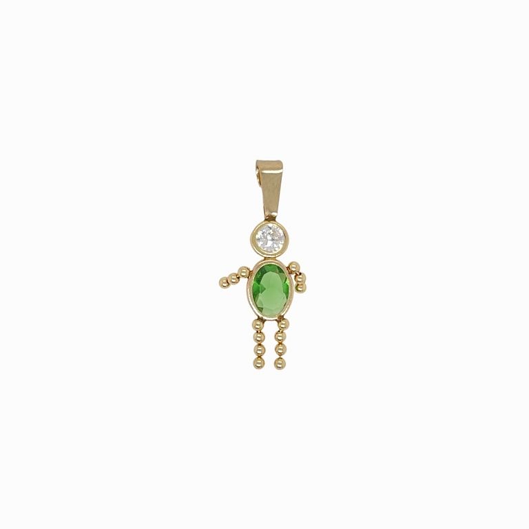 Appraisal: K Diamond And Peridot Pendant K Diamond And Peridot Pendant