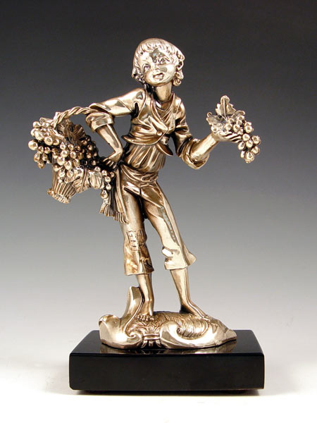 Appraisal: ROMANELLI ITALIAN SILVER FIGURE OF A CHILD '' tall excluding