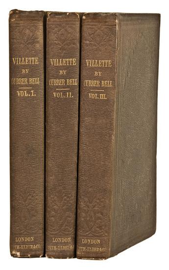 Appraisal: BRONT Charlotte - Villette London Smith Elder Co volumes vo