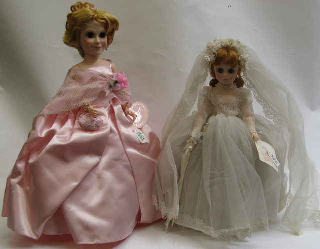 Appraisal: TWO MADAME ALEXANDER DOLLS with original boxes One is Elise