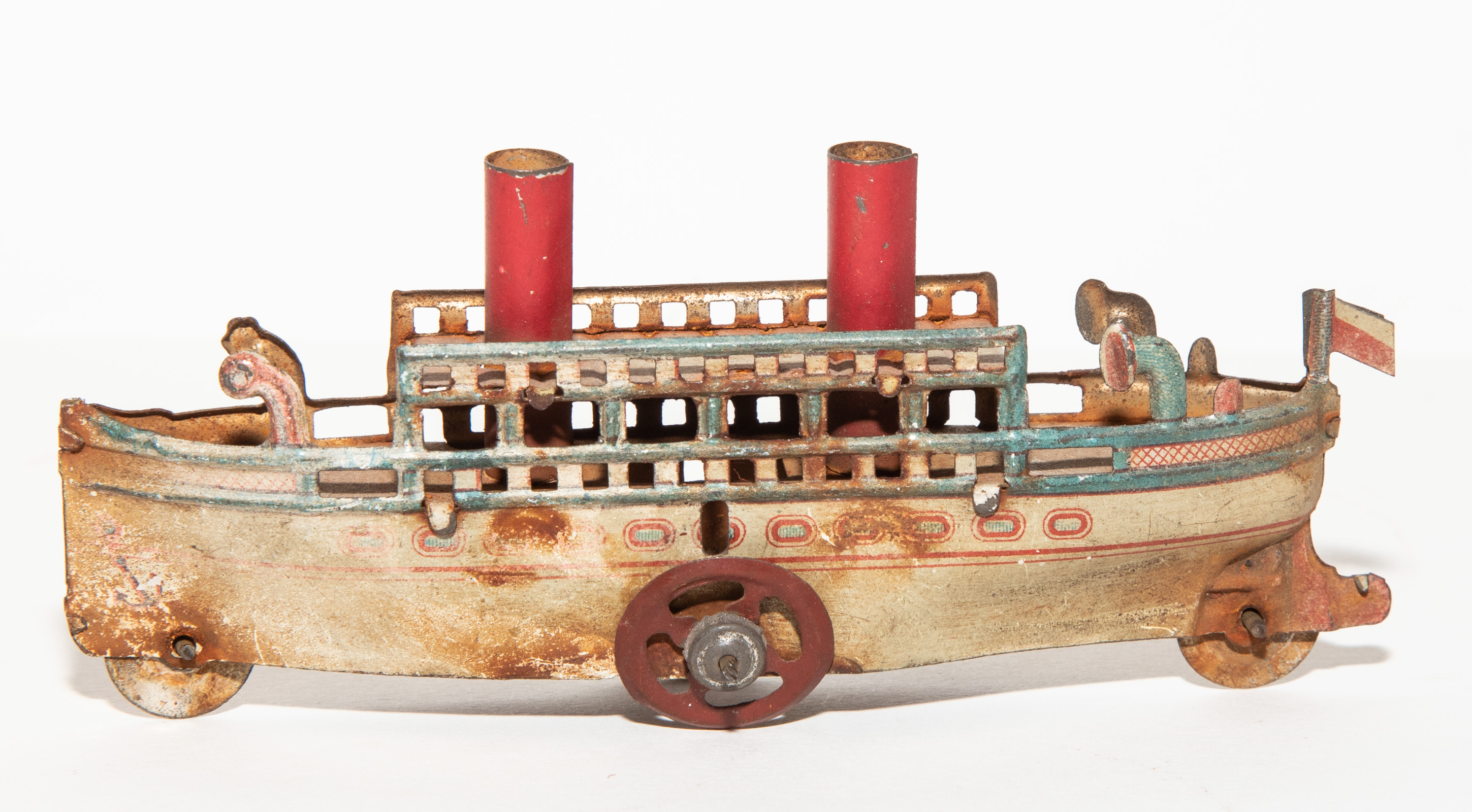 Appraisal: GERMAN PENNY TOY OCEAN LINER Early th century in W