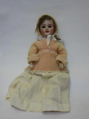 Appraisal: An S F B J bisque head girl doll with