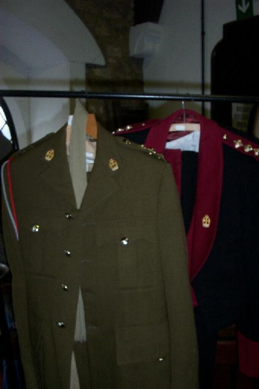 Appraisal: A British Army officer's uniform comprising jacket trousers shirt etc