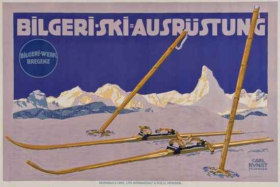 Appraisal: KUNST Carl - BILGERI-SKI AUSR STUNG lithograph in colours c