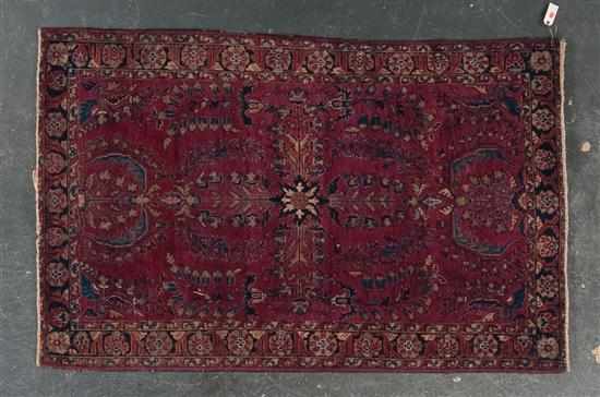 Appraisal: Antique Sarouk rug Persia circa x Estimate - Slight end