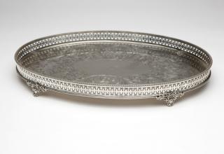 Appraisal: An early Tiffany Co coin silver plateau Circa directorship of