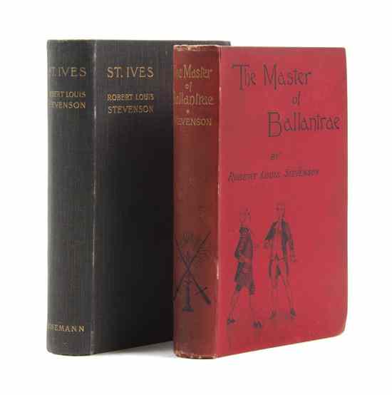 Appraisal: STEVENSON ROBERT LOUIS A group of two first English editions