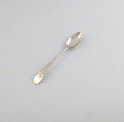 Appraisal: William Hannay a silver old English point pattern teaspoon circa