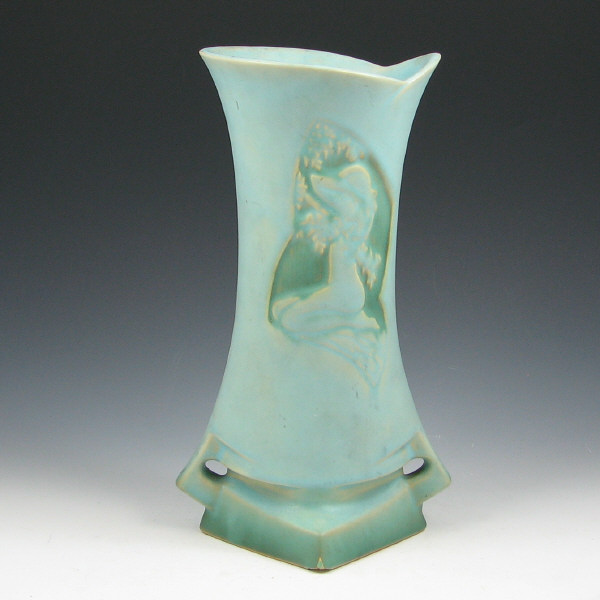 Appraisal: Roseville Silhouette - Nude Vase Roseville Silhouette vase with nudes