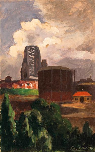 Appraisal: ROLAND SHAKESPEARE WAKELIN - Harbour Bridge Looking South oil on