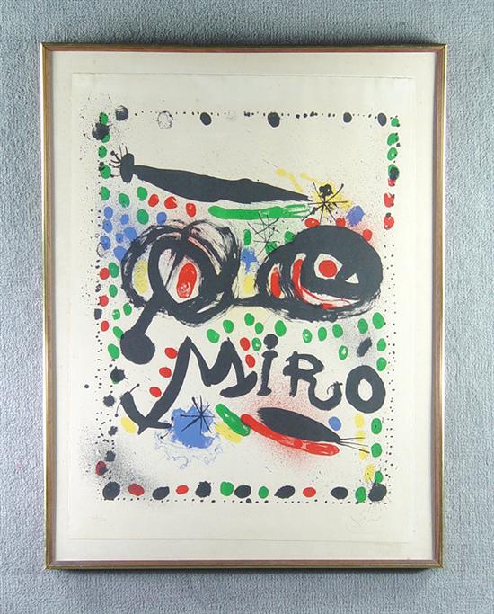 Appraisal: Miro Joan - Exhibition poster for Philadelphia Museum of Art