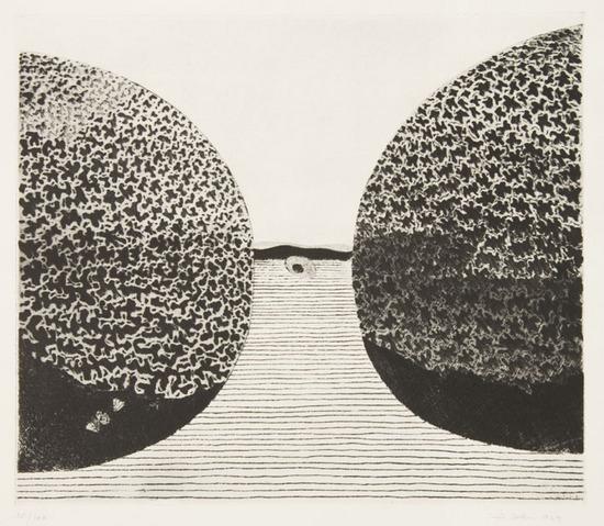 Appraisal: Jiri JohnThe Coast Etching signed and dated in pencil numbered