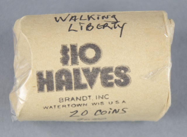 Appraisal: Roll of Silver Walking Liberty HalvesVarious dates and grades mostly