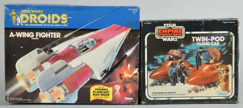 Appraisal: Lot of Star Wars Vehicles Description Includes A-Wing Fighter and