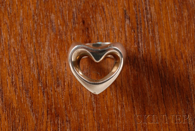 Appraisal: Georg Jensen Heart Ring Sterling silver Denmark - Open heart