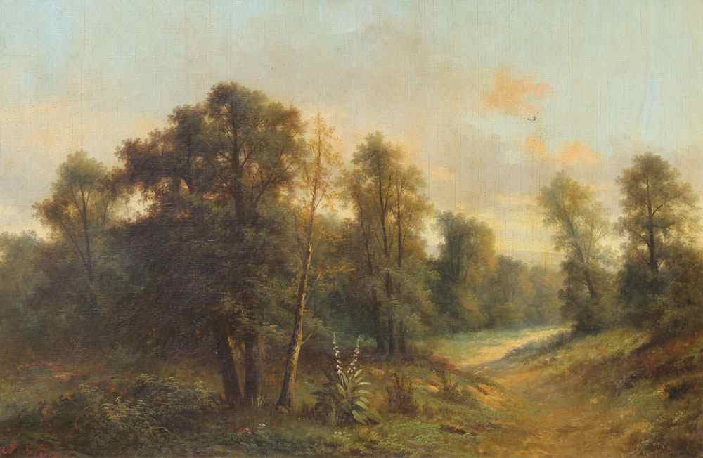 Appraisal: STEIN Alwyn von German - The Wooded Trail Oil Canvas