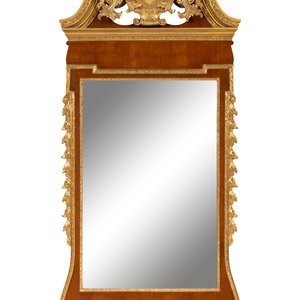 Appraisal: A George II Style Parcel Gilt Mahogany Mirror th Century