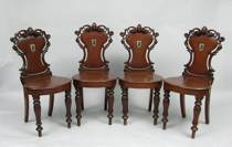 Appraisal: Set of Four Early Regency Chairs Set of four Early