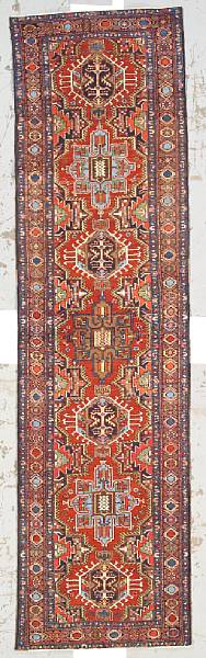 Appraisal: A Heriz runner Northwest Persia early th century size approximately