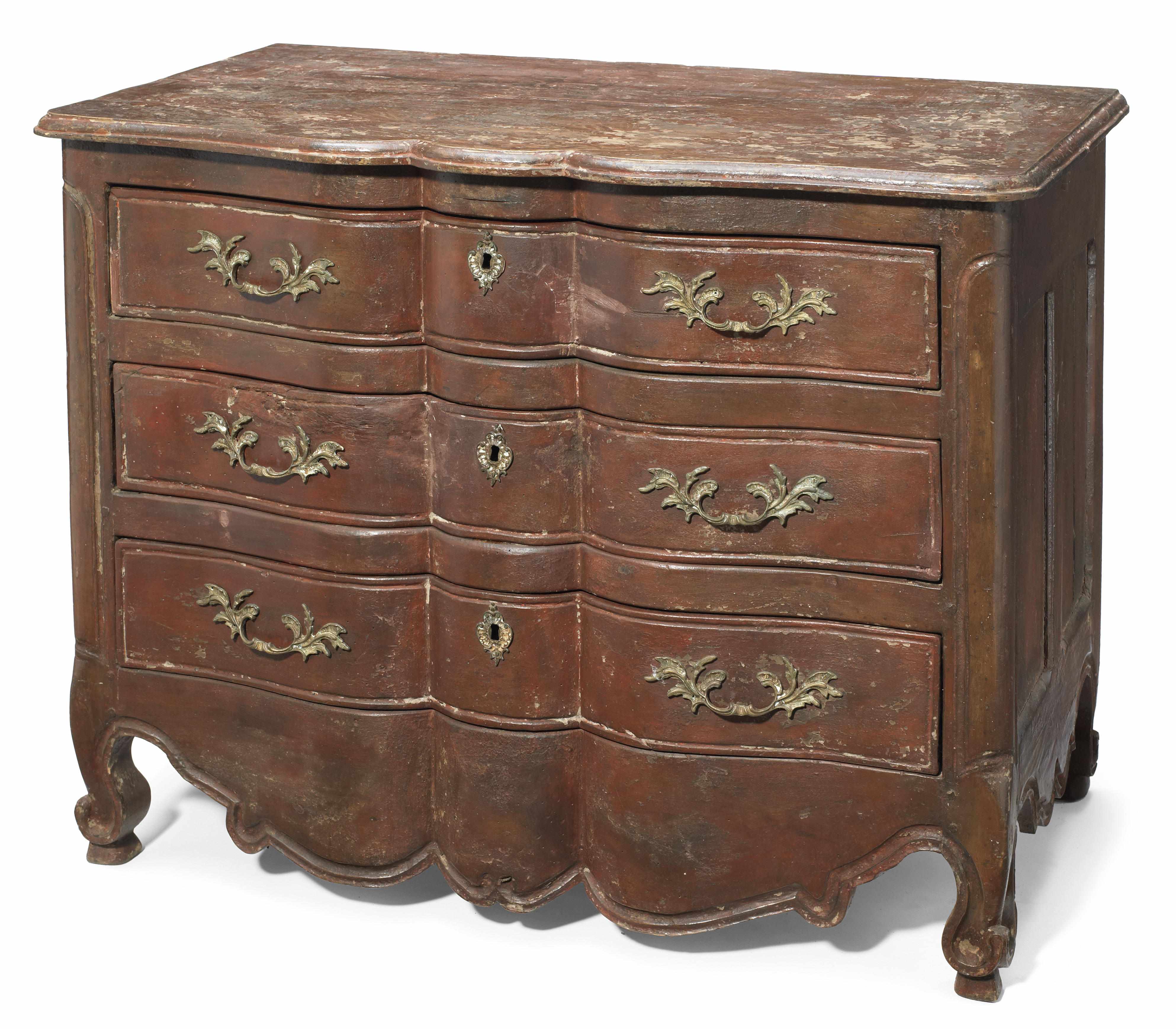 Appraisal: A Louis XV paint decorated commode second half th century