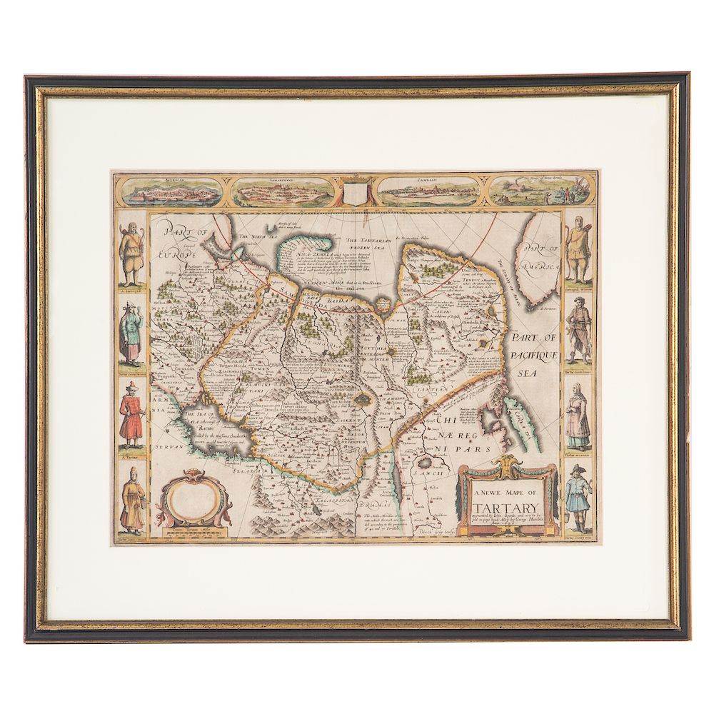 Appraisal: John Speed A Newe Mape of Tartary English - hand-colored