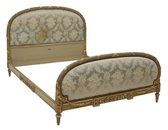 Appraisal: French Louis XVI style bed Meubles Hugnet Faubourg St Antoine