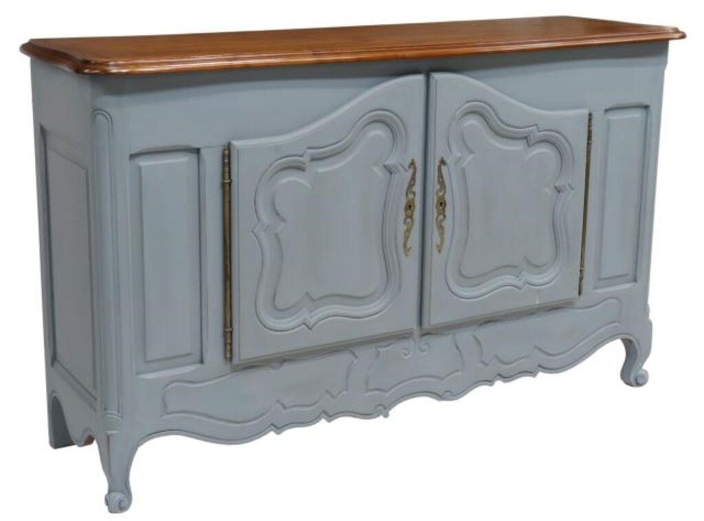 Appraisal: French Provincial Louis XV style sideboard th c top in