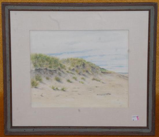 Appraisal: J K Watercolor on paper Dumes and Grass Illegibly signed