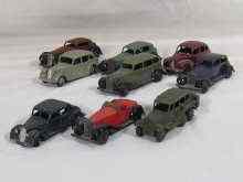 Appraisal: Nine Dinky toy cars