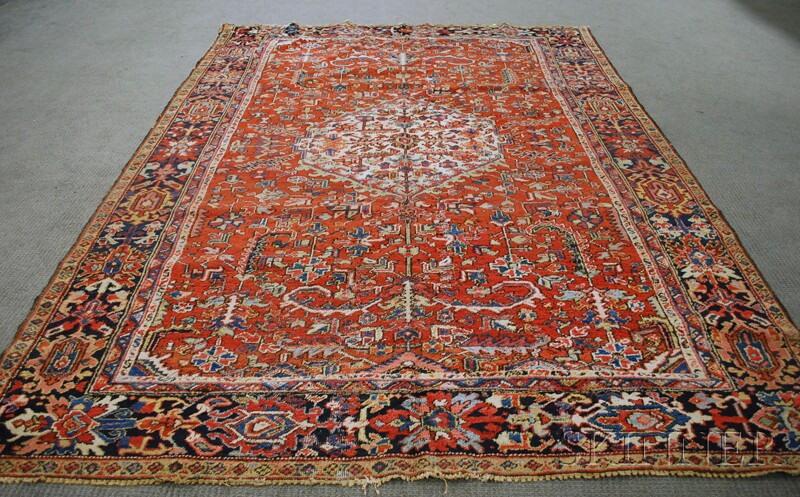 Appraisal: Heriz Carpet Northwest Persia th century ft in x ft