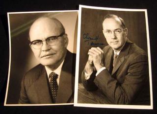 Appraisal: VINTAGE SIGNED PHOTOGRAPHS OF J S KILBY CHARLES H TOWNES