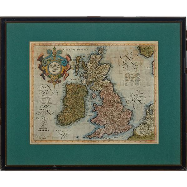 Appraisal: Gerardus Mercator - ANGLIA SCOTIA ET HIBERNIA TH CENTURY fine