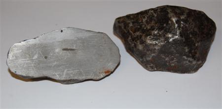 Appraisal: Meteorite Interest Gibeon individual cut into two halves and etched