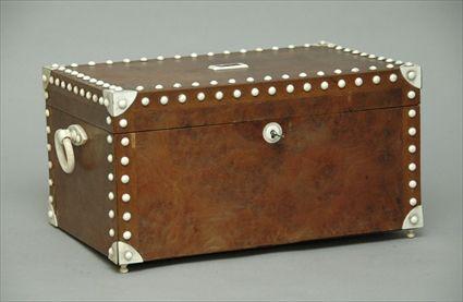 Appraisal: Box with Ivory Mounts