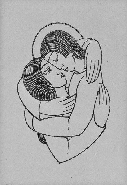 Appraisal: Eric Gill British - The Soul and the Bridgegroom illustration