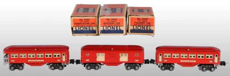 Appraisal: Lionel Pre-War O-Gauge Set of Passenger Cars Description Set includes