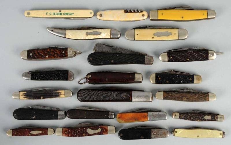 Appraisal: Lot of Knife Patterns Description One to four blade patterns