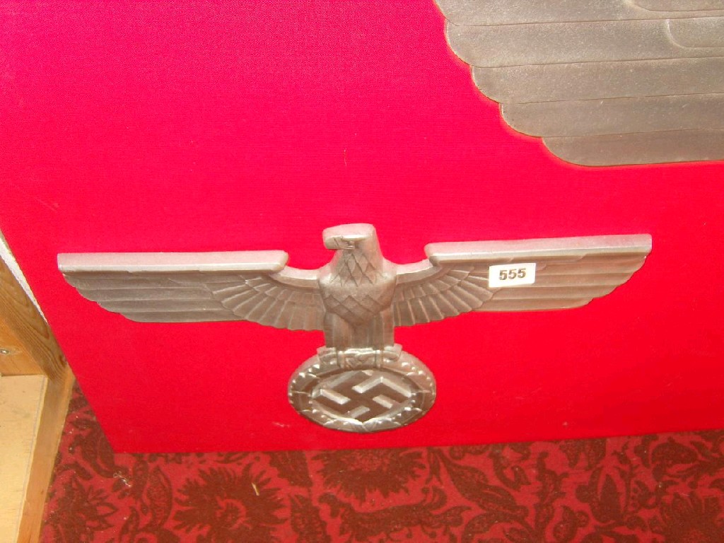 Appraisal: A WWII cast aluminium rd Reich locomotive eagle with outstretched