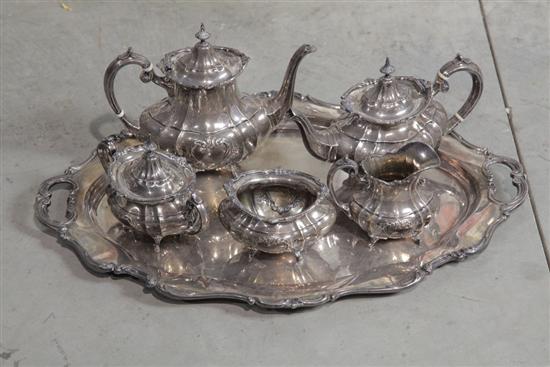 Appraisal: SIX PIECE STERLING SILVER COFFEE TEA SET Reed and Barton