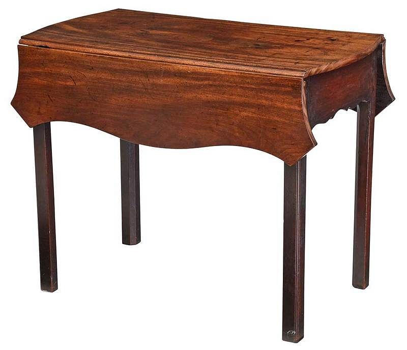 Appraisal: Rare North Carolina Chippendale Mahogany Table attributed to the W