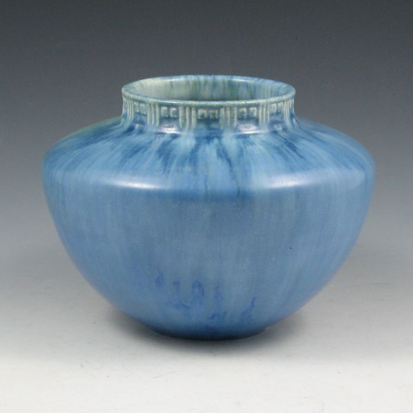 Appraisal: Roseville Tourmaline A- - vase with excellent blue glaze Marked