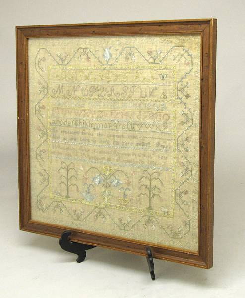 Appraisal: An American verse and alphabet sampler Sally Lucinda Hawes Westborough