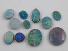 Appraisal: A quantity of loose polished opal doublets approx carats