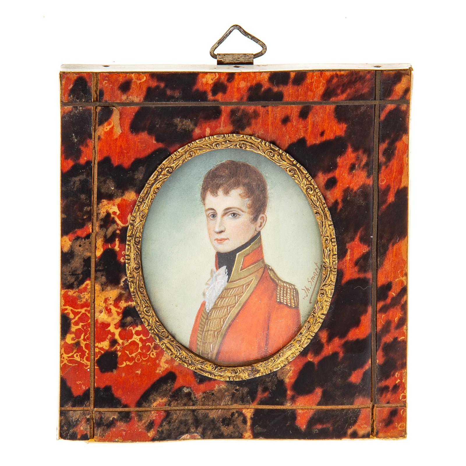 Appraisal: CONTINENTAL PORTRAIT MINIATURE OF OFFICER First quarter- th century handsome