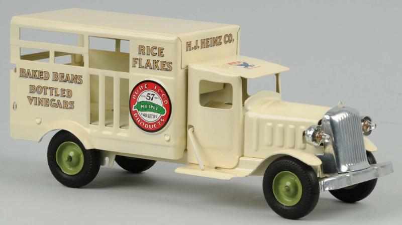 Appraisal: Pressed Steel Metalcraft Heinz Pickle Truck Toy Description Complete restoration