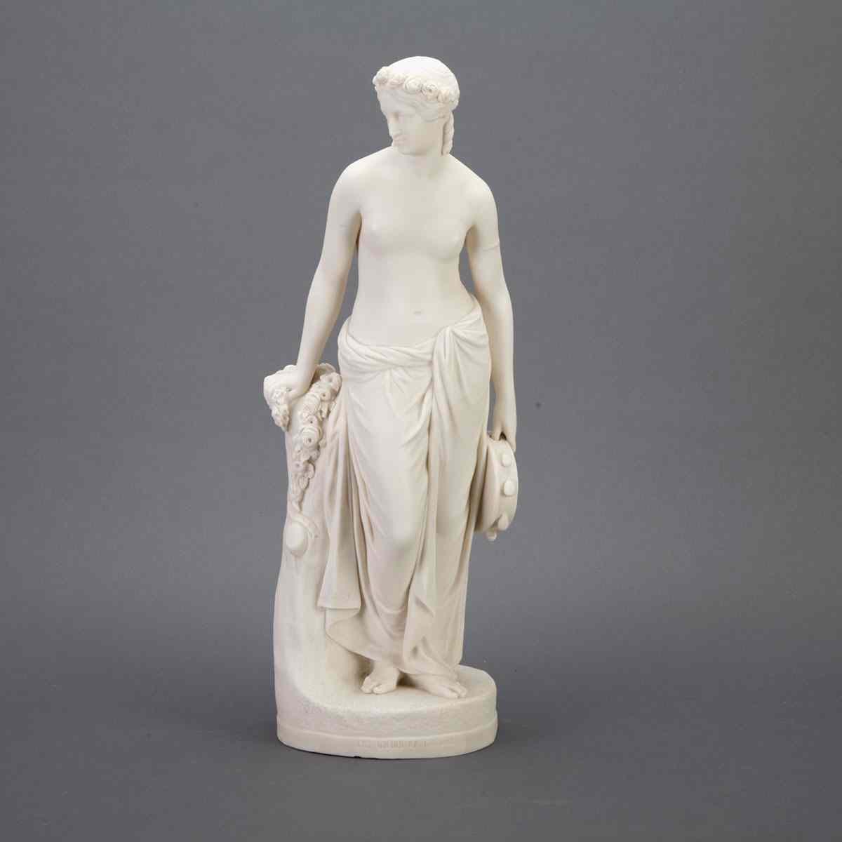 Appraisal: Copeland Parian Porcelain Figure of a Classical Maiden c modelled