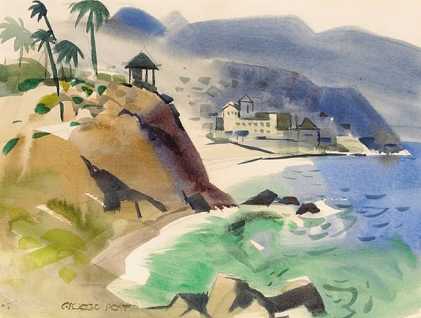 Appraisal: n a George Post - Laguna Cliffs No signed 'George