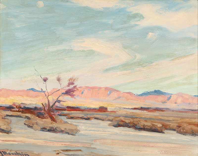 Appraisal: Jean Mannheim - Pasadena CA Solitude in the Desert